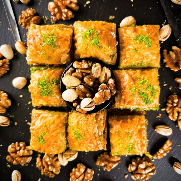 Baklava - pistāciju kvadrātiņi
