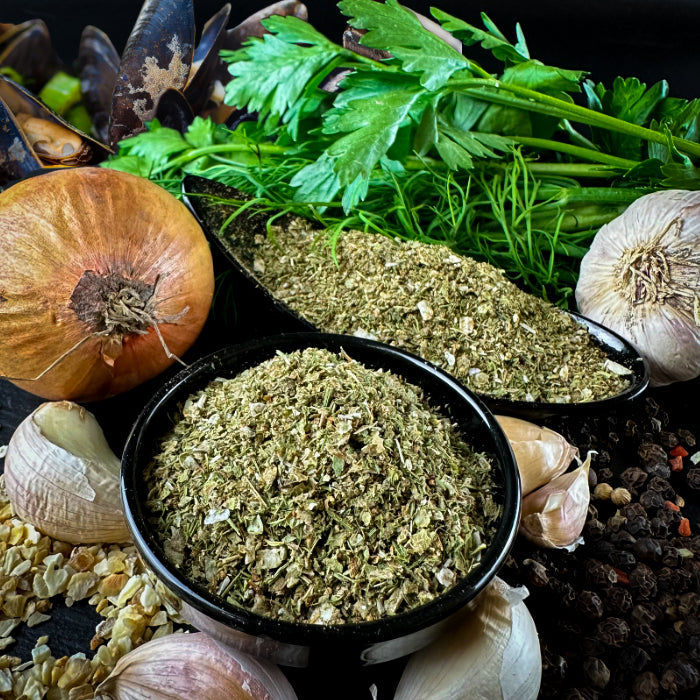 Garšvielu maisījums jūras veltēm un zivīm