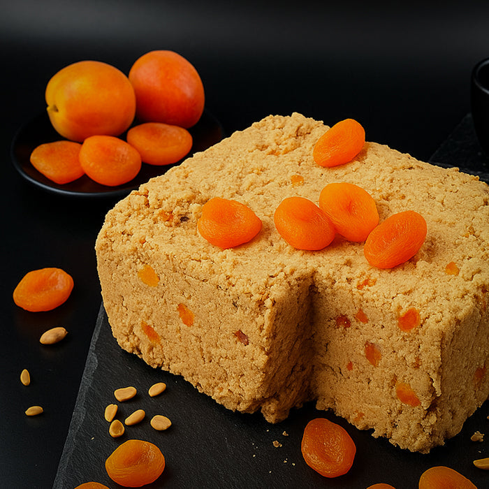 Halva - zemesriekstu ar aprikozēm