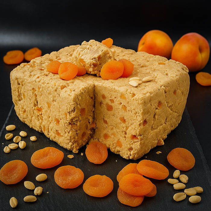 Halva - zemesriekstu ar aprikozēm