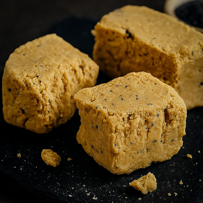 Halva zemesriekstu ar magonēm