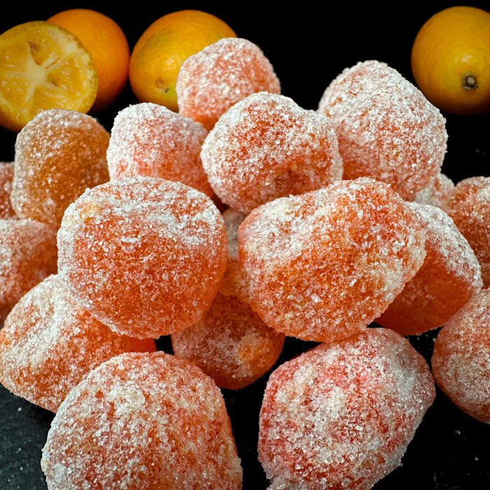 Žāvēts kumkvats ar cukuru