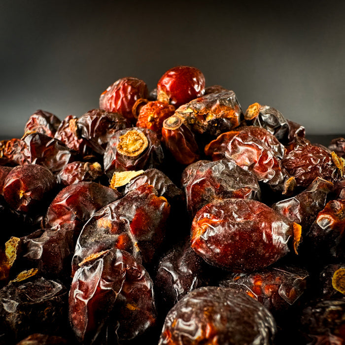 Mežrozītes kaltētas