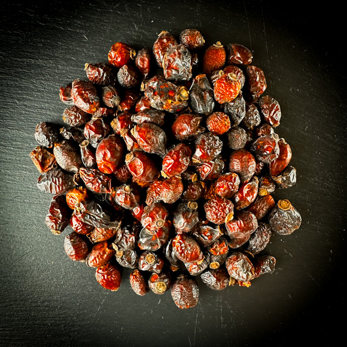 Mežrozītes kaltētas