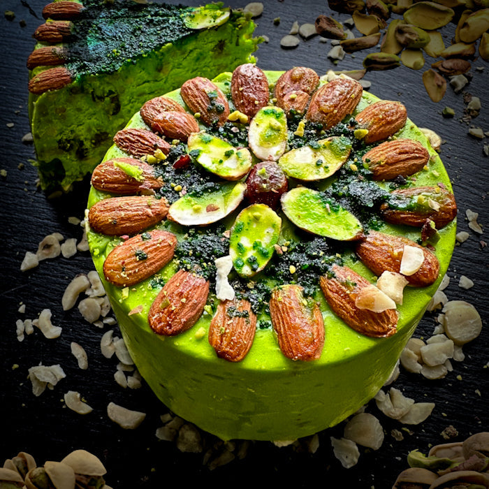 Mini-tortīte no Samarkandas halvas - smaržīgas pistācijas