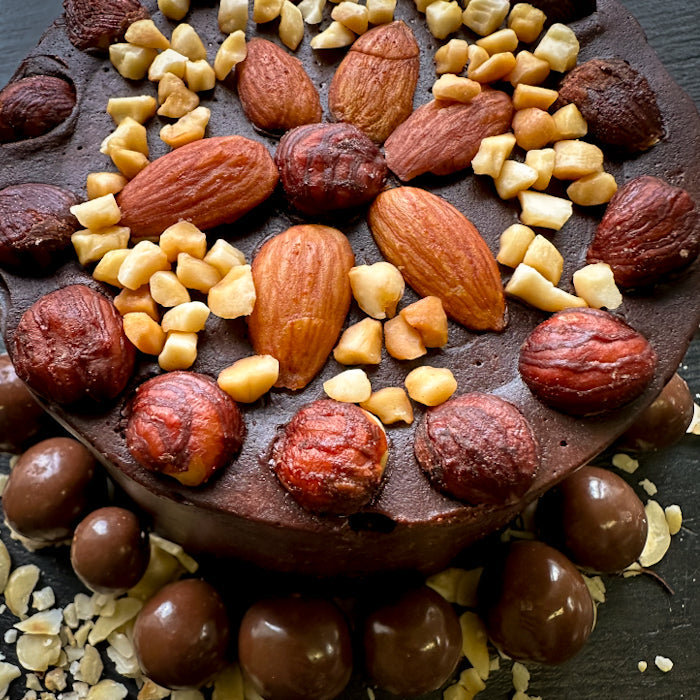 Mini-tortīte no Samarkandas halvas - maiga šokolāde