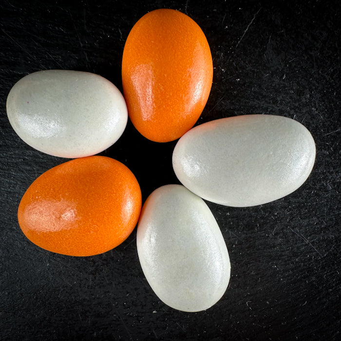 Mandeles piena šokolādē ar cukura-apelsīnu glazūru