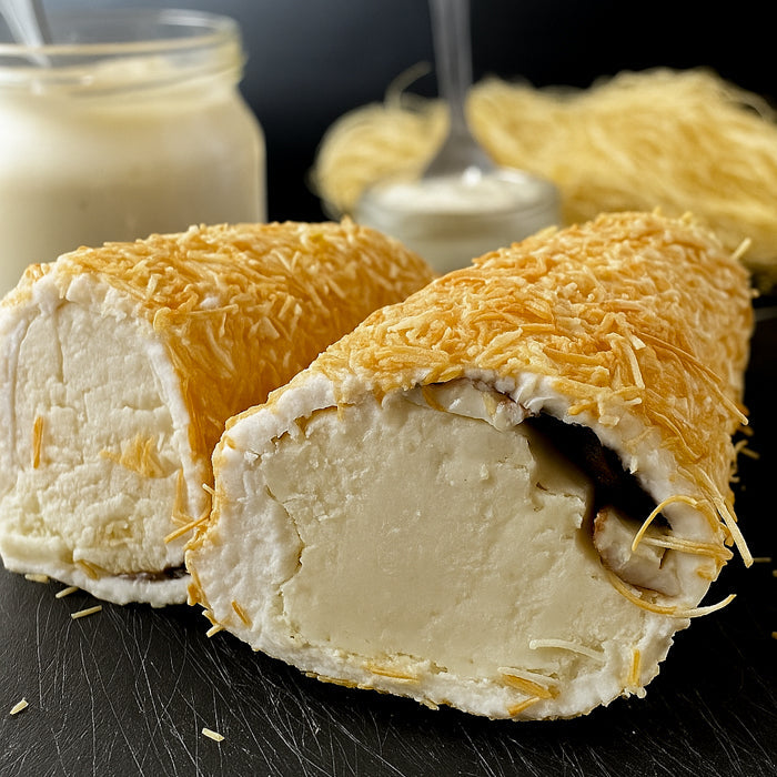 Lukums ar riekstu krēmu un kraukšķīgo kadaifu