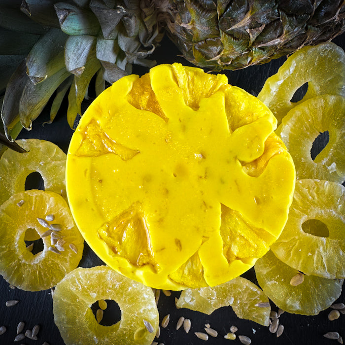 Mini-tortīte no Samarkandas halvas - saulainais ananāss