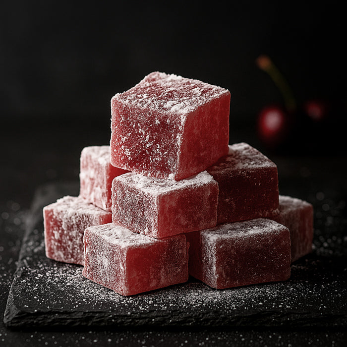 Saldo ķiršu lukums kubiņos