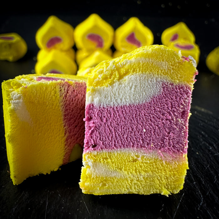 Samarkandas halvas rullīši ar banānu-upeņu garšu un mandelēm