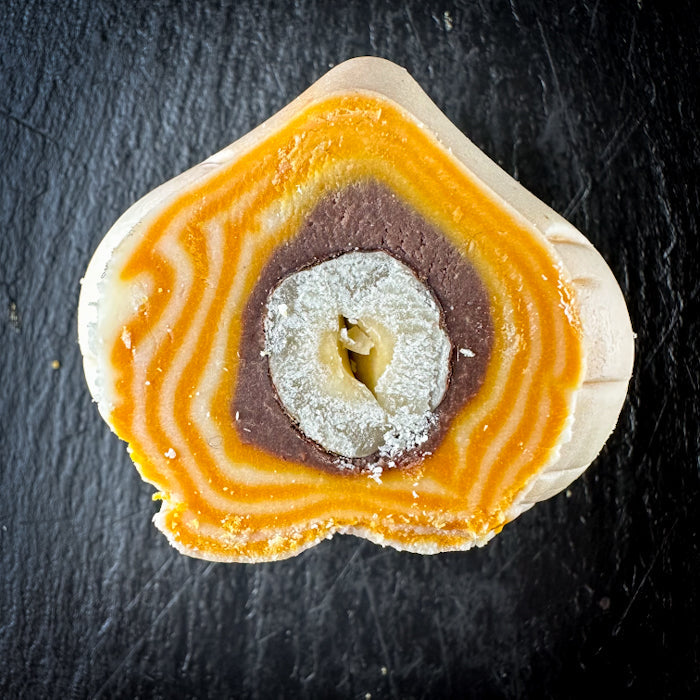 Samarkandas halvas rullīši ar karameļu garšu un lazdu riekstiem